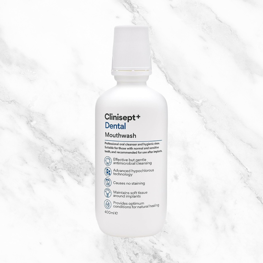 Clinisept+ Mouthwash 400ml with Integrated Cup