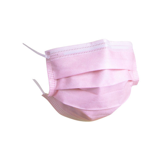 Pink Type IIR 3PLY Fluid Resistant Ear Loop Face Mask – Box of 50