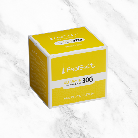FeelSoft Ultra-Thin Micro Meso Needle 30G 4mm - Pk 100