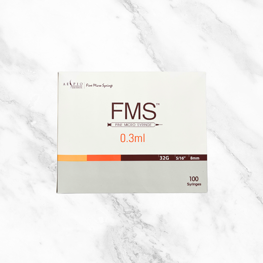 FMS 32G Fine Micro Syringe 32G 8mm 0.3ml - Pk 100