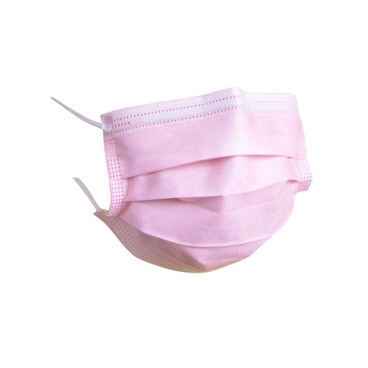 Pink Type IIR 3PLY Fluid Resistant Ear Loop Face Mask – Box of 50