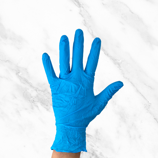 Blue Nitrile Gloves - Box of 100